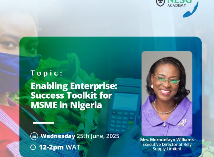 NESG Academy Hosts Free Webinar on Empowering MSMEs with Practical Success Toolkit