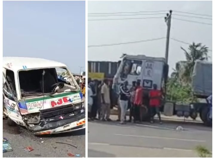 LASTMA Arrests Dangote Truck Driver After Head-On Crash With Bus on Lagos–Badagry Expressway