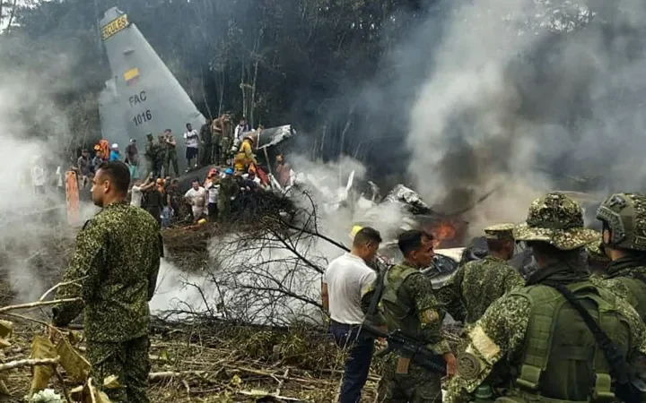 Colombian Air Force C-130 Crash Kills 8, Injures Over 80 Near Puerto Leguízamo