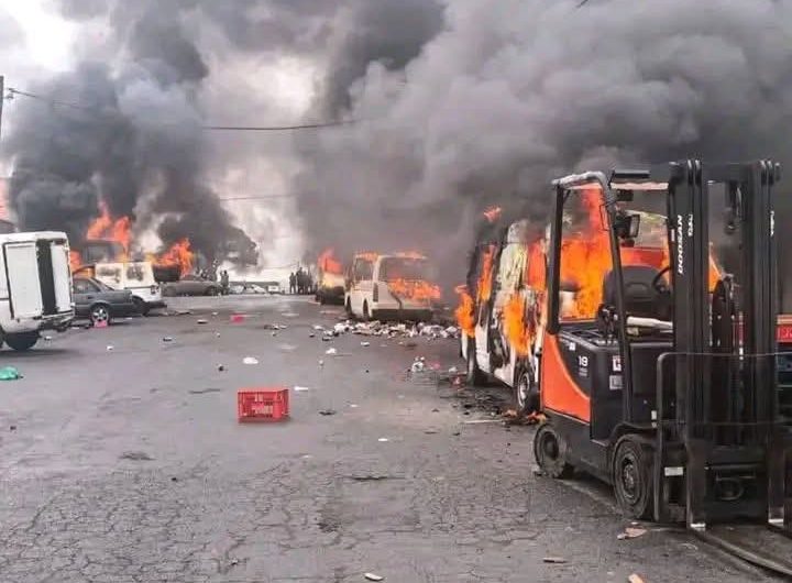 Vehicles, Shops Set Ablaze in East London as Protests Turn Xenophobic After Igbo Leader’s Coronation in South Africa.