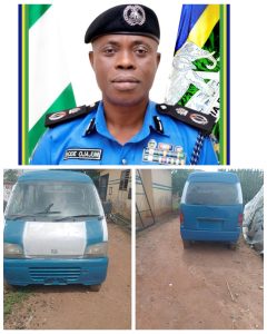 Ogun Police Arrest Female Suspect Over Stolen Minibus Repainting, Launch Manhunt for Accomplices