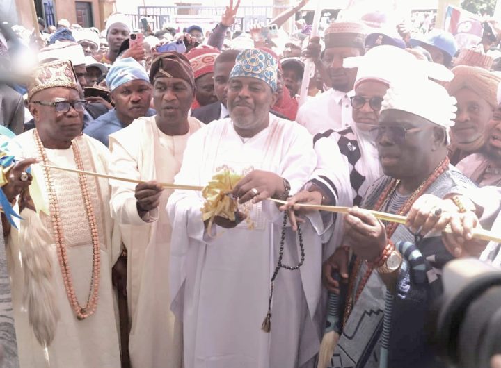 Tinubu’s Wife, Hamzat, Fashola Lead Call for Religious Unity at Epe Mosque Commissioning