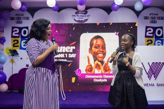 Wema Bank’s One-Day MD/CEO, Chinmamanda Ozoakpata, Launches New Children’s Reward Initiatives