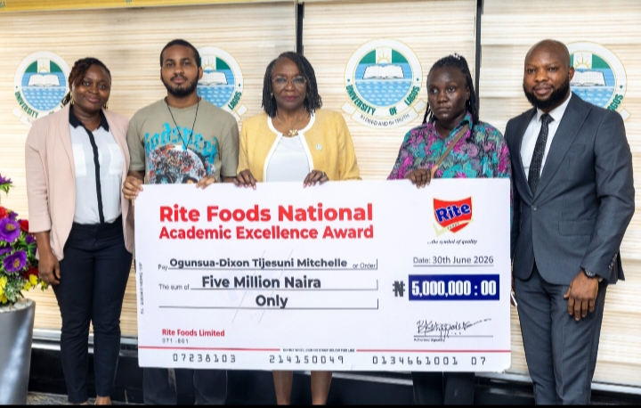 UNILAG VC Commends Rite Foods for Promoting Academic Excellence Through National Scholarship Awards