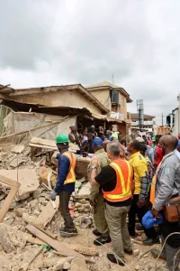UPDATE: Ogun Building Collapse Death Toll Rises to Three, 12 Rescued Alive as LASEMA Joins Rescue Efforts