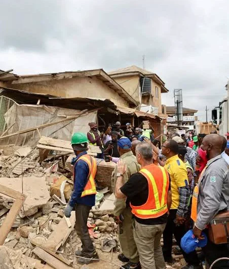 UPDATE: Ogun Building Collapse Death Toll Rises to Three, 12 Rescued Alive as LASEMA Joins Rescue Efforts