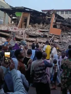 Breaking: Many Feared Trapped as Two-Storey Building Collapses in Ogun, Victims Still Respond to Phone