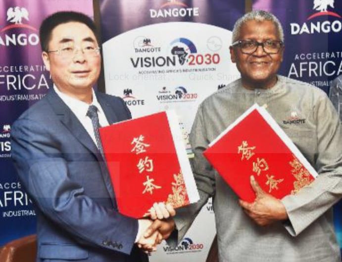 Dangote, Sinoma Sign 0 Million Deal to Expand Itori Cement Plant Capacity to 12 Million Tons Annually.