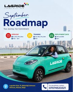 LagRide Opens September Training for New Captains, Sets N50,000 Academy Fee