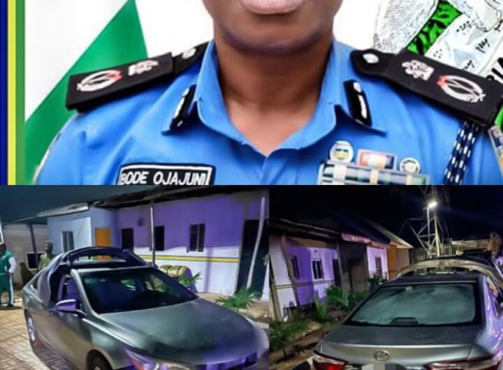 Ogun Police Recover Stolen Toyota Camry From Ifo Hotel, Arrest Suspect