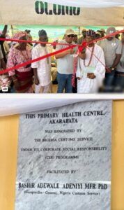 Customs Rehabilitates Healthcare Centre in Osun Community